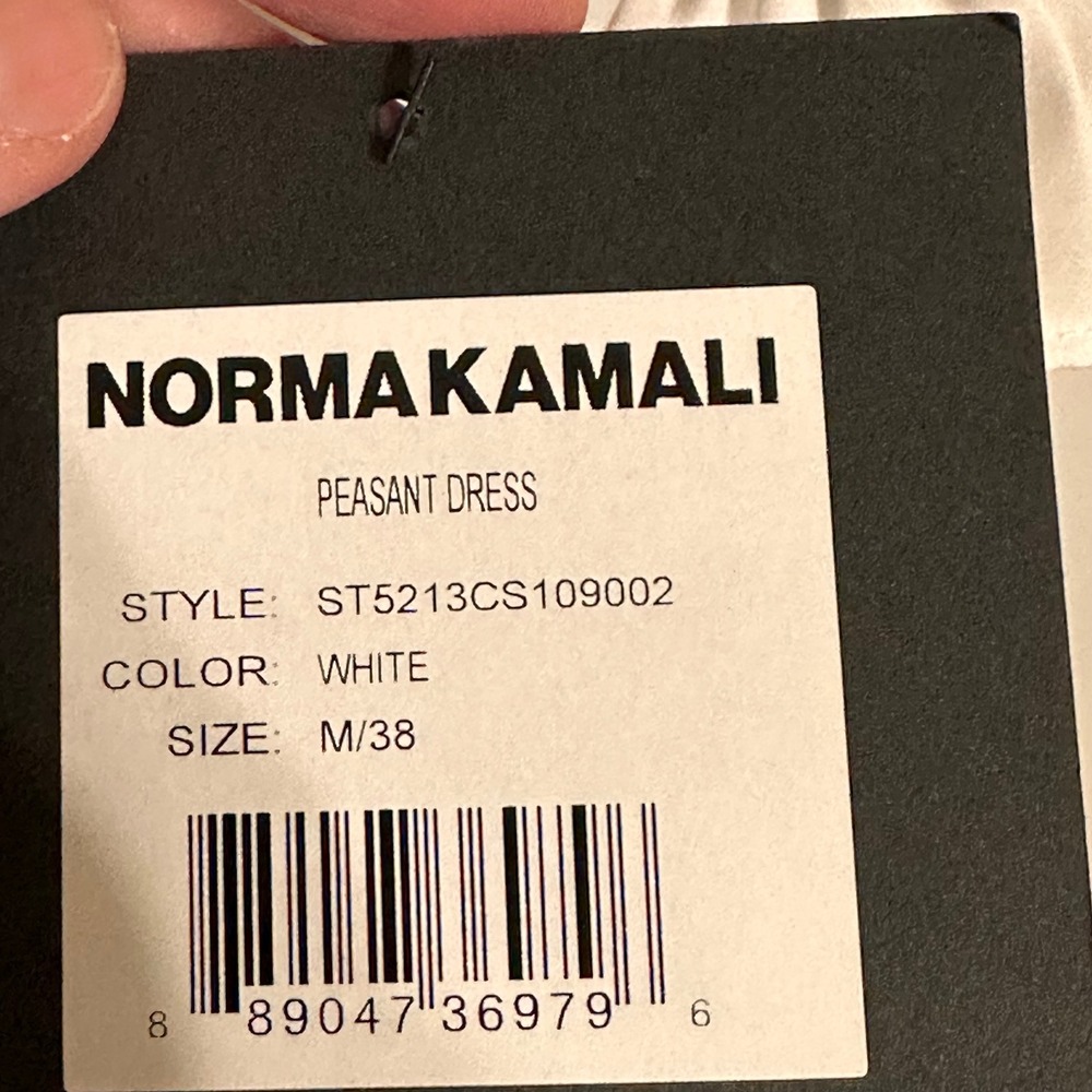 Norma Kamali White Off-Shoulder Mini Dress - Picture 6 of 9